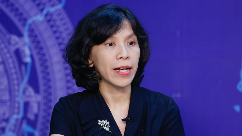 Bà Lại Việt Anh, Phó Cục trưởng Cục Thương mại điện tử và kinh tế số, Bộ Công thương. (Ảnh: VGP)