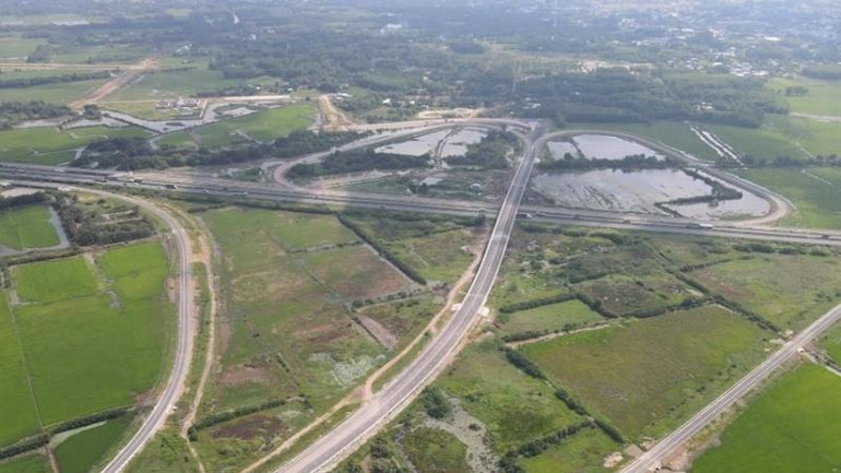 Khu vực đường kết nối với tuyến cao tốc Thành phố Hồ Chí Minh-Long Thành-Dầu Giây thuộc địa bàn tỉnh Đồng Nai.