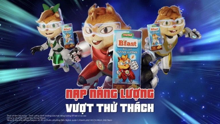 Masan trong cuộc đua sữa hạt với sản phẩm sữa hạt năng lượng B’fast.