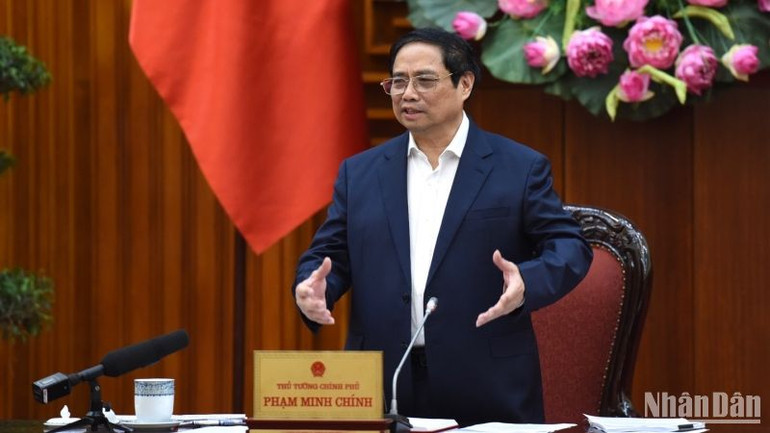 Thủ tướng Phạm Minh Chính phát biểu chỉ đạo Hội nghị.