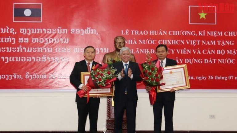 Tăng cường hợp tác giữa Mặt trận Tổ quốc Việt Nam và Mặt trận Lào Xây dựng đất nước ảnh 4 Tăng cường hợp tác giữa Mặt trận Tổ quốc Việt Nam và Mặt trận Lào Xây dựng đất nước ảnh 4