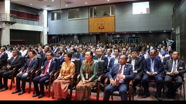 Các đại biểu chăm chú lắng nghe nội dung phát biểu của Chủ tịch nước Tô Lâm. (Ảnh: Nguyễn Hiệp)