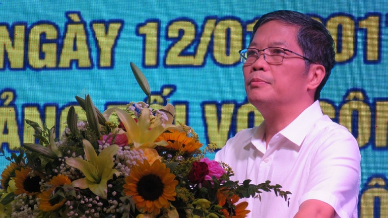 Ủy viên Bộ Chính trị, Trưởng Ban Kinh tế Trung ương Trần Tuấn Anh phát biểu tại hội nghị.