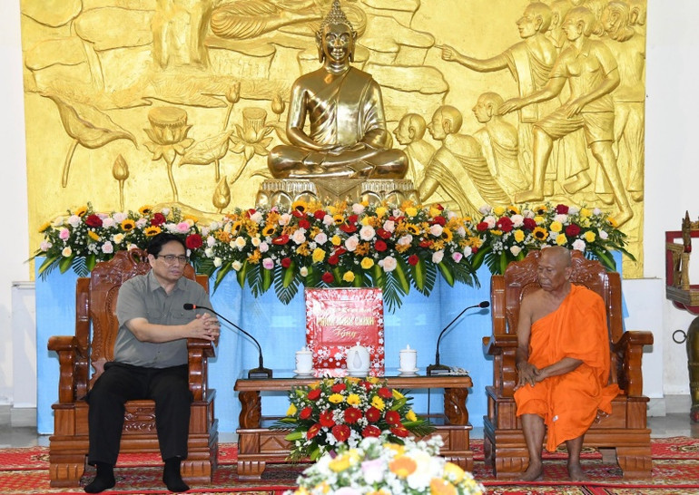 Thủ tướng Phạm Minh Chính chúc mừng Hội Đoàn kết sư sãi yêu nước tỉnh Trà Vinh. Thủ tướng Phạm Minh Chính chúc mừng Hội Đoàn kết sư sãi yêu nước tỉnh Trà Vinh.