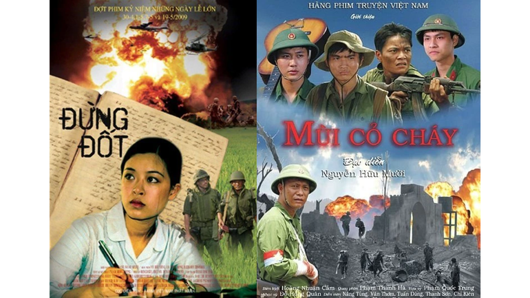 "Đừng đốt" và "Mùi cỏ cháy" là những phim về đề tài lịch sử được Trung tâm chiếu phim quốc gia lựa chọn chiếu phục vụ khán giả miễn phí trong dịp nghỉ lễ 30/4, 1/5.