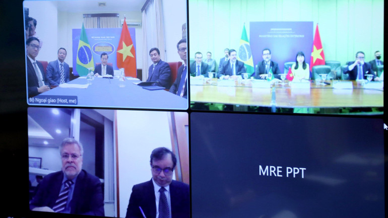 Phiên tham khảo Chính trị cấp Thứ trưởng Ngoại giao lần thứ VIII bằng hình thức hội đàm trực tuyến.