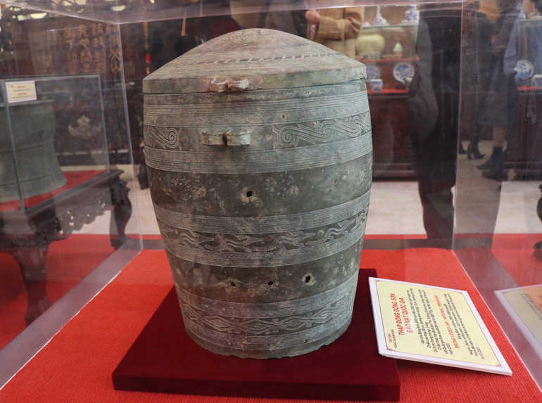 Bảo vật quốc gia thạp đồng văn hóa Đông Sơn.