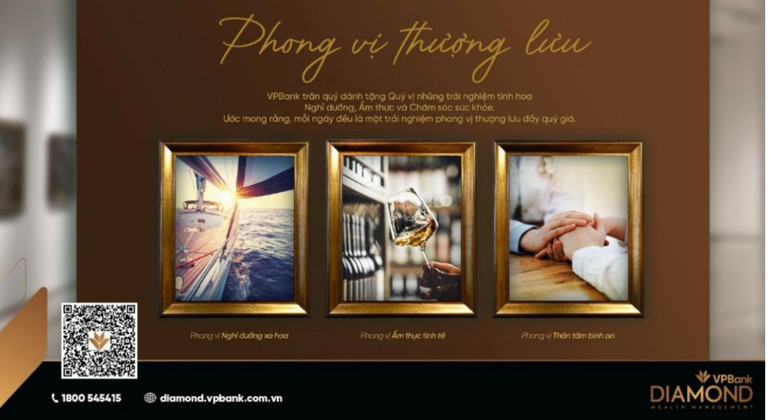 “Phong vị thượng lưu” của VPBank đẩy mạnh thông điệp “Sống thịnh vượng”.