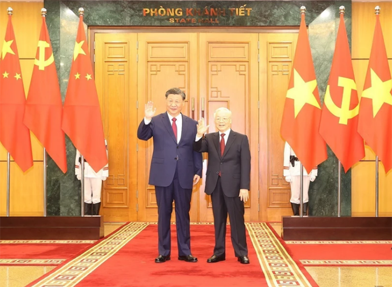 [Ảnh] Tổng Bí thư Nguyễn Phú Trọng hội đàm với Tổng Bí thư, Chủ tịch Trung Quốc ảnh 1