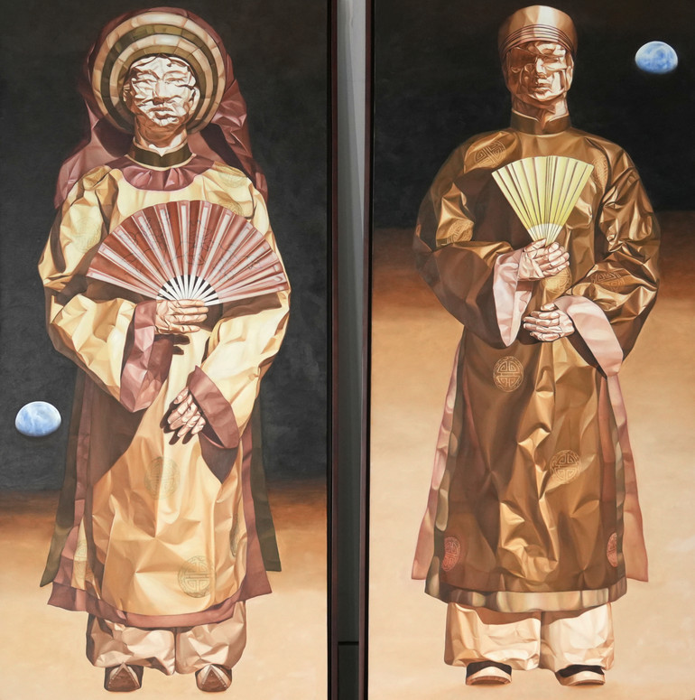 Tác phẩm "Thế nam - Thế nữ" của tác giả Võ Thành Nhân (Thừa Thiên Huế).