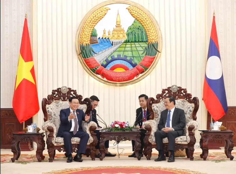 Quang cảnh buổi hội kiến. (Ảnh: TTXVN)