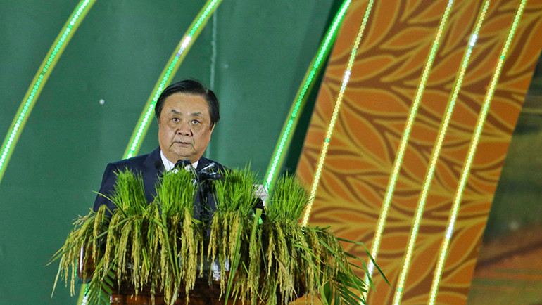 Bộ trưởng Nông nghiệp và Phát triển nông thôn, Lê Minh Hoan phát biểu khai mạc.