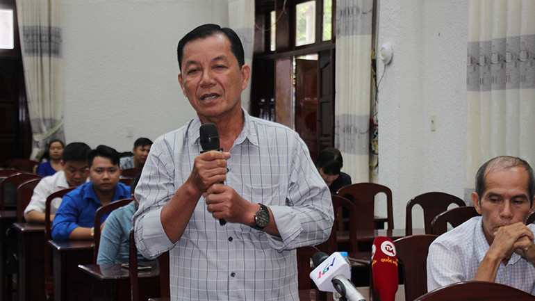 Cử tri huyện Châu Thành A kiến nghị với Đoàn đại biểu Quốc hội, đơn vị tỉnh Hậu Giang.