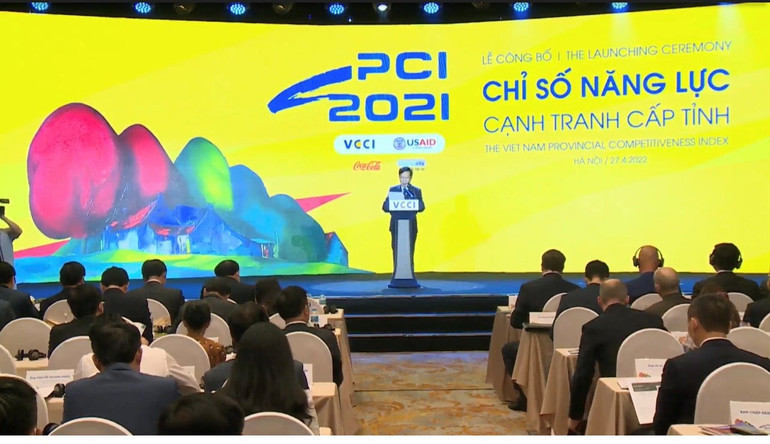 Lễ công bố Chỉ số năng lực cạnh tranh cấp tỉnh PCI 2021.