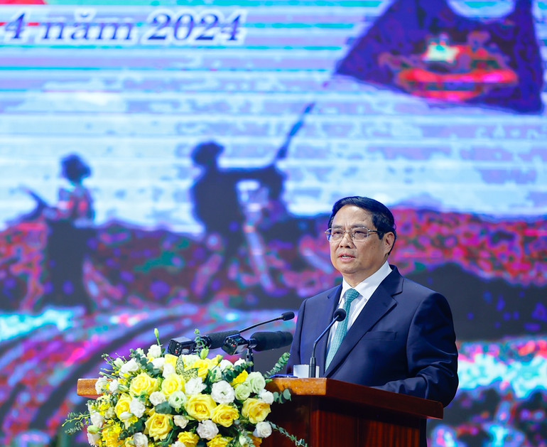 Thủ tướng Phạm Minh Chính phát biểu tại sự kiện.