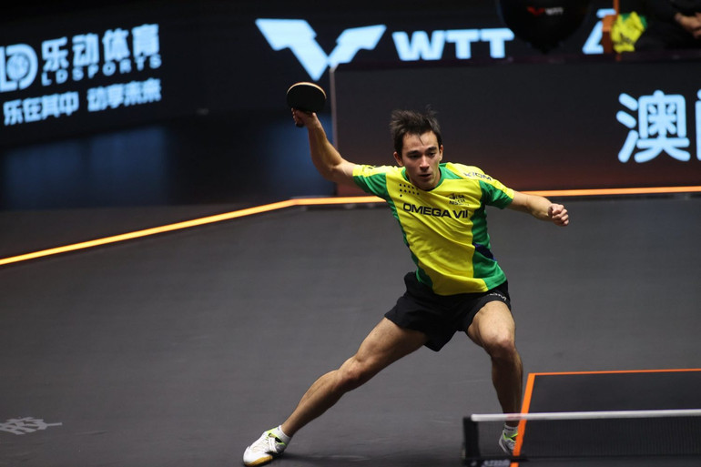 Hugo Calderano đang cho thấy sự vươn mình của bóng bàn Brazil. (Ảnh: ITTF)