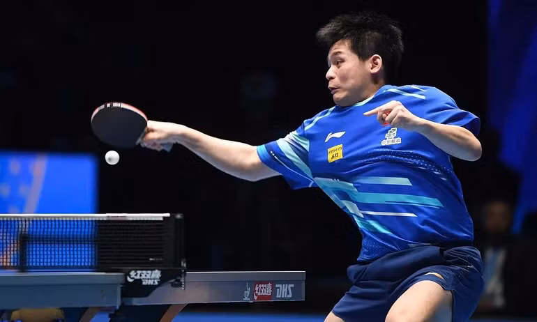 Tay vợt số 1 thế giới Lin Shidong thua đậm trước Hugo Calderano. (Ảnh: Tân Hoa Xã) Tay vợt số 1 thế giới Lin Shidong thua đậm trước Hugo Calderano. (Ảnh: Tân Hoa Xã)