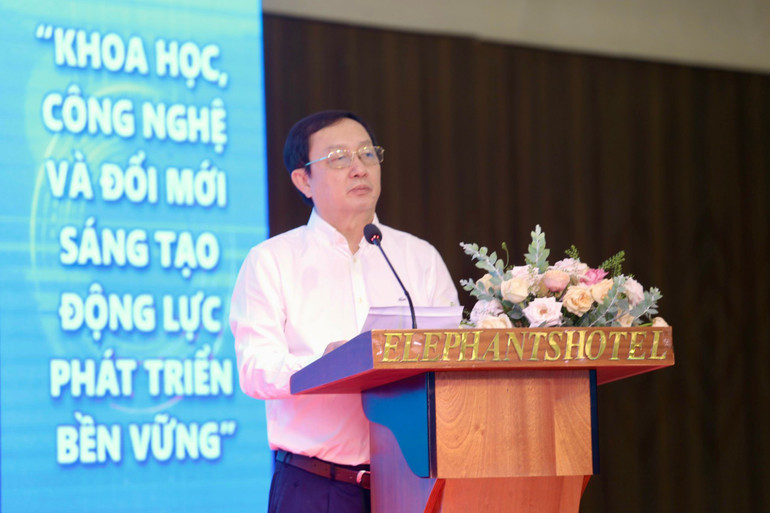 Bộ trưởng Khoa học và Công nghệ Huỳnh Thành Đạt phát biểu tại hội nghị.