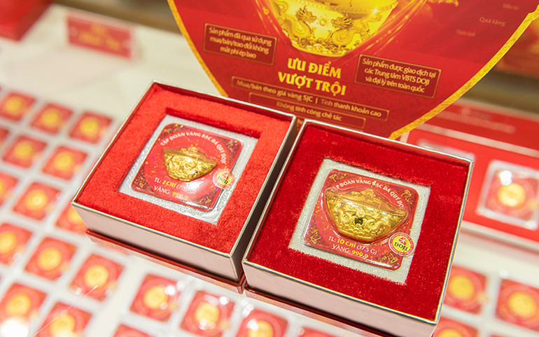 Đa dạng các sản phẩm vàng cầu may dịp Thần Tài -0