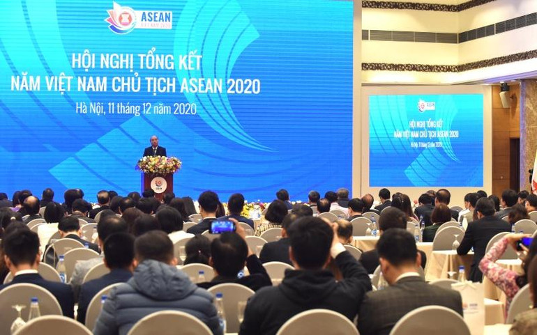 Thủ tướng Nguyễn Xuân Phúc dự Hội nghị tổng kết Năm Việt Nam ASEAN 2020 -0