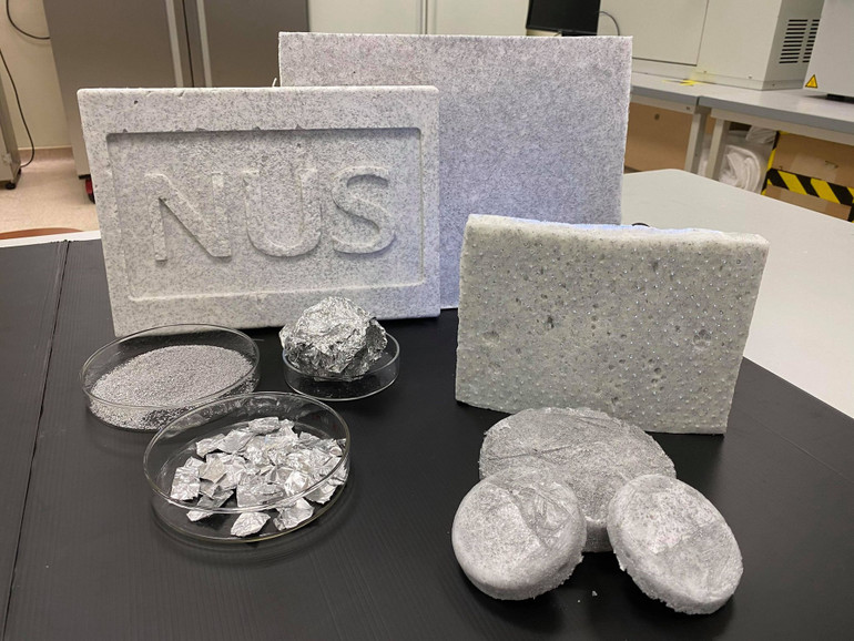 Những sản phẩm aerogel từ kim loại do nhóm phát triển. Nhóm nhà khoa học Việt tại Singapore biến chất thải kim loại thành aerogel -0