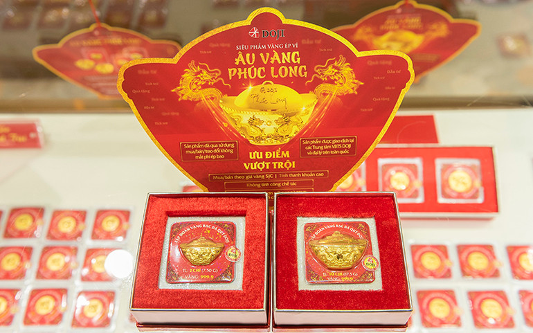 Đa dạng các sản phẩm vàng cầu may dịp Thần Tài -0