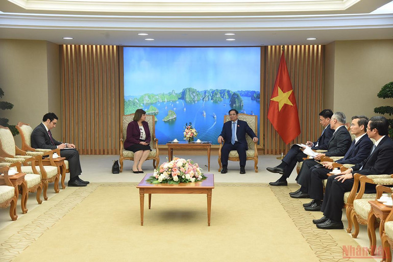 Quang cảnh buổi tiếp. Ai Cập luôn coi trọng quan hệ hữu nghị truyền thống với Việt Nam -0