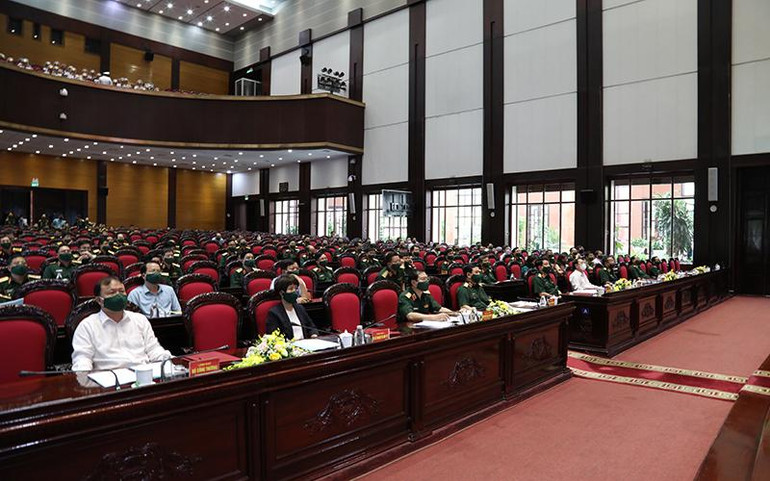 Các đại biểu dự Hội nghị tổng kết 12 năm thực hiện Pháp lệnh Công nghiệp quốc phòng. Phát triển nền công nghiệp quốc phòng theo hướng hiện đại, lưỡng dụng -0