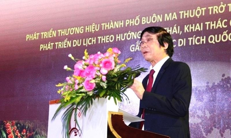 Kiến trúc sư Trần Ngọc Chính, Chủ tịch Hội Quy hoạch phát triển đô thị Việt Nam phát biểu tại hội thảo. Phát triển Buôn Ma Thuột trở thành “Thành phố cà-phê của thế giới” -0