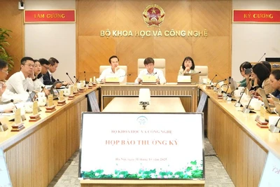 Bộ Khoa học và Công nghệ họp báo thường kỳ tháng 10 năm 2025 tại Hà Nội.