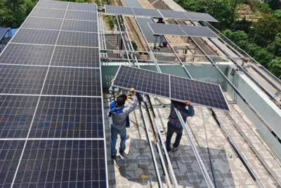 Lắp đặt pin mặt trời cho xưởng sản xuất ở Hàm Thuận Nam (Bình Thuận).