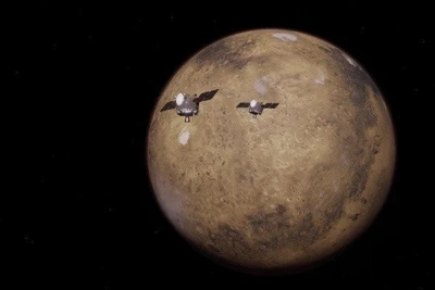 Tàu vũ trụ của Nasa đang tiến vào quỹ đạo Sao Hỏa. Ảnh công bố tháng 9/2024. (Ảnh: Tân hoa xã)