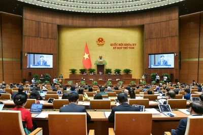 Quang cảnh phiên họp của Quốc hội.