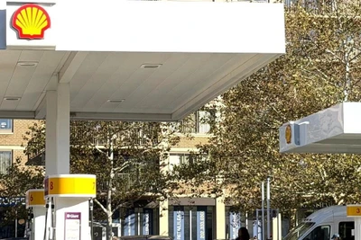 Một cây xăng tại thủ đô Washington D.C. (Ảnh: Ngọc Quang/TTXVN)