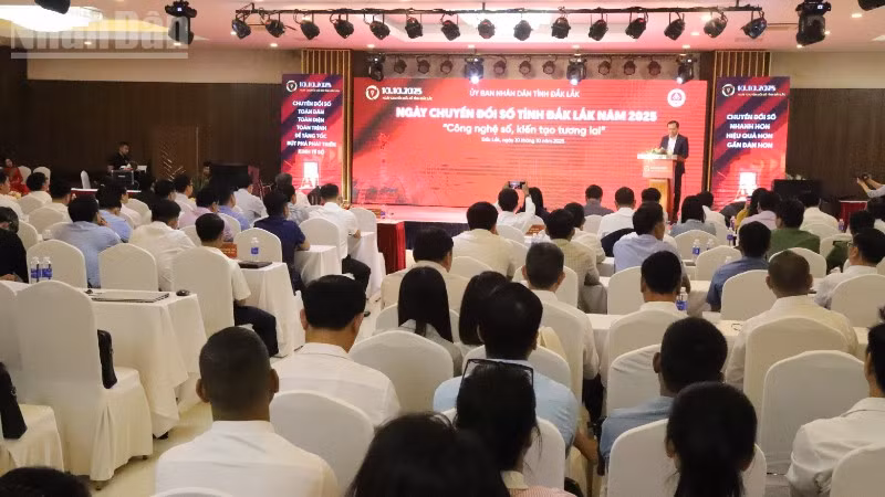 Quang cảnh Ngày Chuyển đổi số tỉnh Đắk Lắk năm 2025.