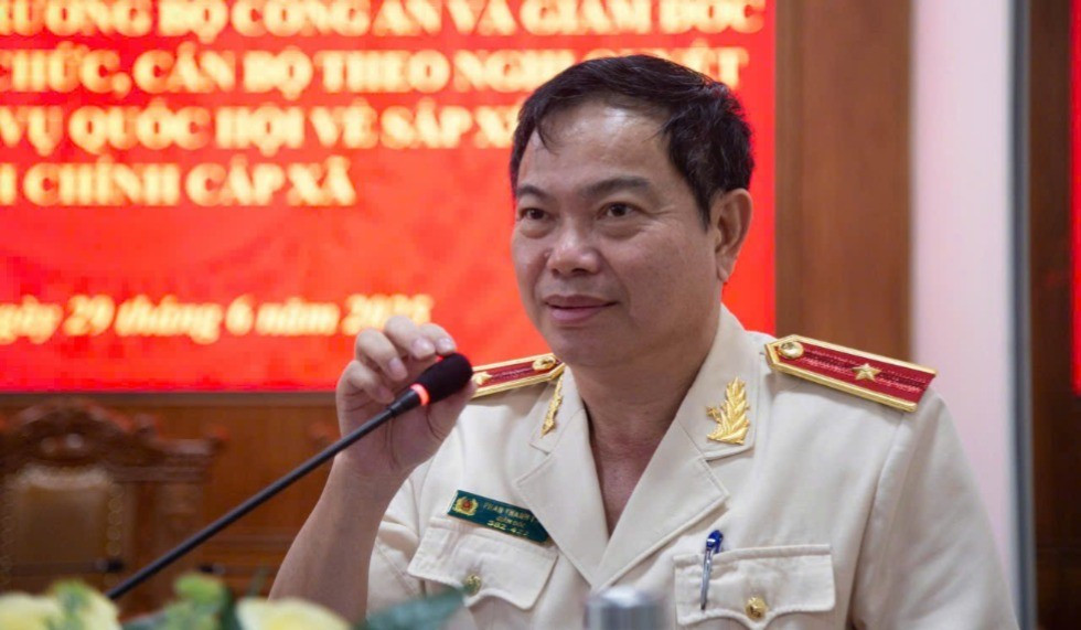 Thiếu tướng Phan Thanh Tám, Giám đốc Công an tỉnh Đắk Lắk phát biểu tại buổi lễ. img-0186-3807.jpg