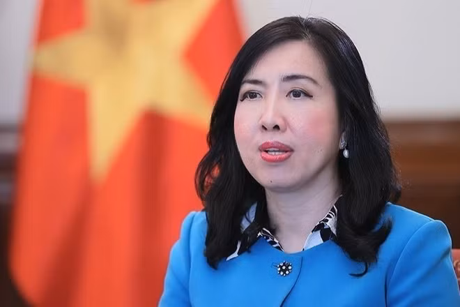 Thứ trưởng Ngoại giao Lê Thị Thu Hằng. (Ảnh: An Đăng/TTXVN)