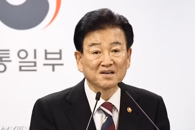 Bộ trưởng Thống nhất Hàn Quốc Chung Dong Young (Ảnh: Yonhap/TTXVN)