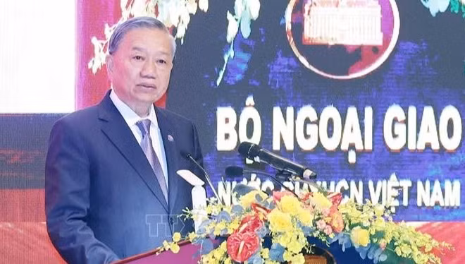 Tổng Bí thư Tô Lâm phát biểu tại Lễ kỷ niệm 80 năm Ngày thành lập ngành Ngoại giao (28/8/1945-28/8/2025).