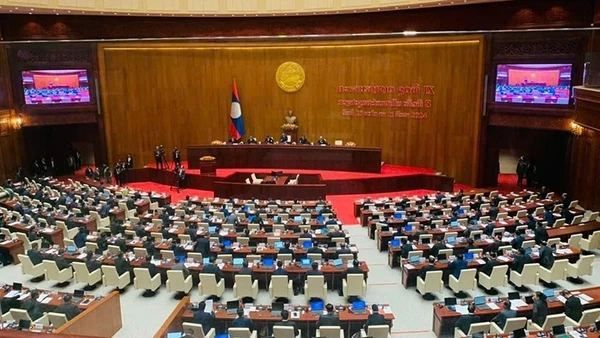 Quang cảnh một phiên họp của Quốc hội Lào. (Ảnh minh họa: Báo Nhân Dân)