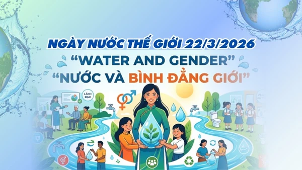 [Infographic] Hưởng ứng Ngày Nước thế giới 2026 - Nước và bình đẳng giới