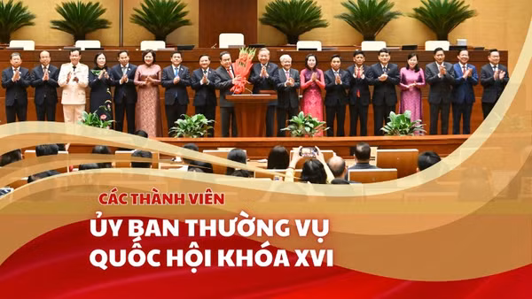 [Infographic] Các thành viên Ủy ban Thường vụ Quốc hội khóa XVI