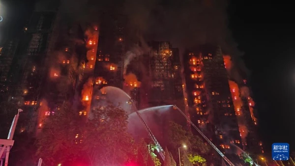 Hiện trường vụ cháy. (Ảnh: Xinhua)