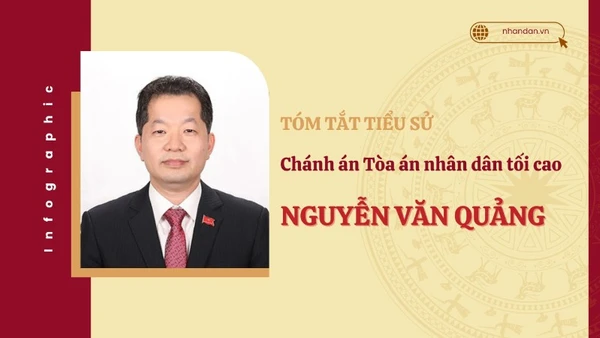 [Infographic] Tóm tắt tiểu sử Chánh án Tòa án nhân dân tối cao Nguyễn Văn Quảng