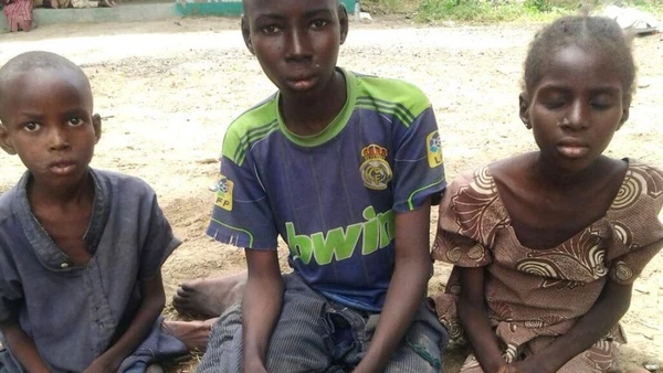 Trẻ em bị phiến quân Boko Haram bắt cóc được quân đội Nigeria giải cứu tại bang Borno, Nigeria. (Ảnh minh họa: Xinhua)