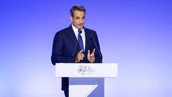 Thủ tướng Hy Lạp Kyriakos Mitsotakis. (Ảnh: Xinhua)