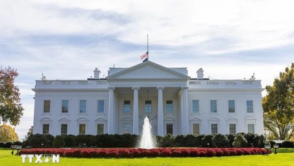 Nhà trắng tại Washington, D.C., Mỹ. (Ảnh: THX/TTXVN)