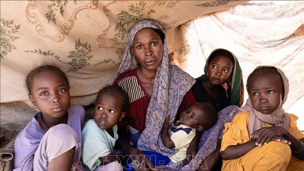 Người dân tị nạn tại Bắc Darfur, Sudan. (Ảnh: THX/TTXVN)