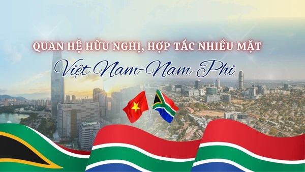 [Infographic] Quan hệ hữu nghị, hợp tác nhiều mặt Việt Nam-Nam Phi