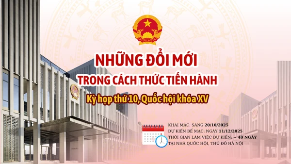 [Infographic] Những đổi mới trong cách thức tiến hành Kỳ họp thứ 10, Quốc hội khóa XV
